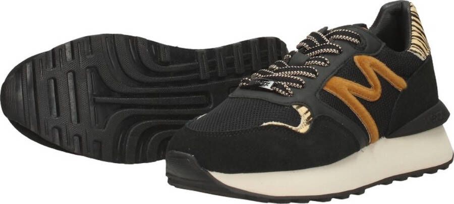 Mexx Sneaker Juju Dames Zwart Cognac