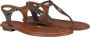 Michael Kors Mallory Thong Dames Sandalen Bruin - Thumbnail 10