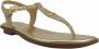 MICHAEL KORS Dames Mallory Thong Maat: 40 Materiaal: Leer Kleur: Goud - Thumbnail 13