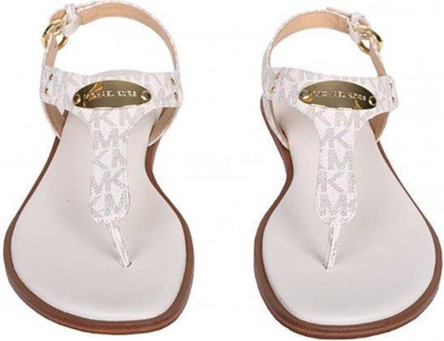 Michael Kors MK Plate Thong Dames Sandalen Vanilla