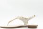 Michael Kors MK Plate Thong Dames Sandalen Vanilla - Thumbnail 11