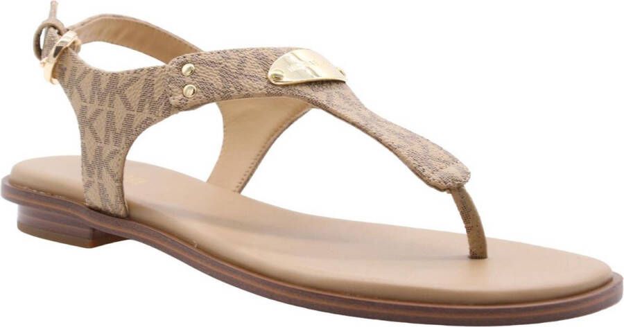 Michael Kors Stijlvolle Platte Sandalen voor Vrouwen Beige Dames - Foto 8