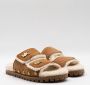 Michael Kors Stark Slide Dames Pantoffels Beige - Thumbnail 10