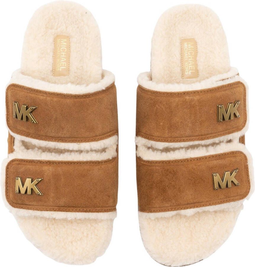 Michael Kors Stark Slide Dames Pantoffels Beige