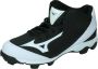 Mizuno Franchise 9 Mid Sportschoenen Korfbal Gras zwart wit - Thumbnail 4