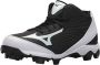 Mizuno Franchise 9 Mid Sportschoenen Korfbal Gras zwart wit - Thumbnail 5