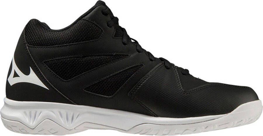 Mizuno Indoor korfbalschoenen model Thunderblade 3 Mid Zwart Wit