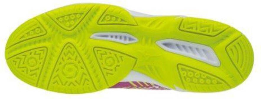 Mizuno Wave Exceed Star Jr 2 CC paars geel tennisschoenen kids (61GC186167)