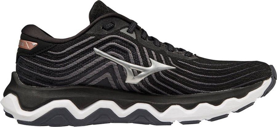 Mizuno Wave Horizon 6 Dames Sportschoenen Hardlopen Weg zwart wit