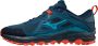 Mizuno Wave Mujin 8 Heren Sportschoenen Hardlopen Trail blauw rood - Thumbnail 4