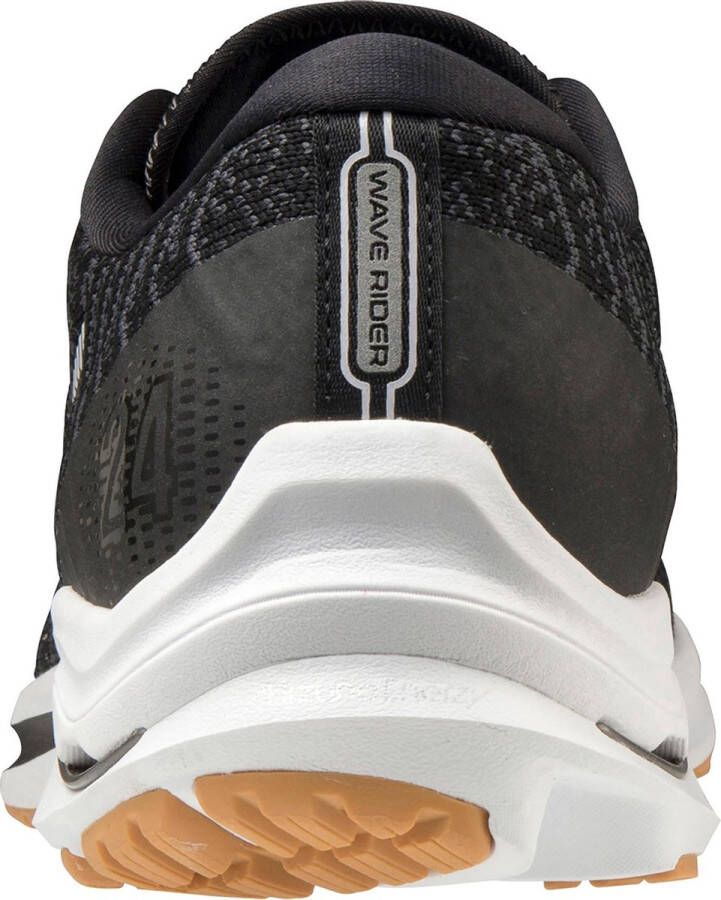 Mizuno Wave Rider 24 Waveknit Sportschoenen Mannen Zwart Wit