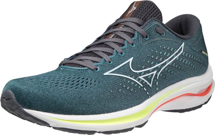 Mizuno Wave Rider 25 Heren Sportschoenen Hardlopen Weg groen wit