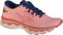 Mizuno Wave Sky 6 Hardloopschoenen Peach Bud Vaporous Gray Estate Blue Dames - Thumbnail 18