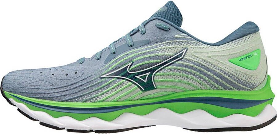 Mizuno Wave Sky 6 Hardloopschoenen Groen 1 2 Man