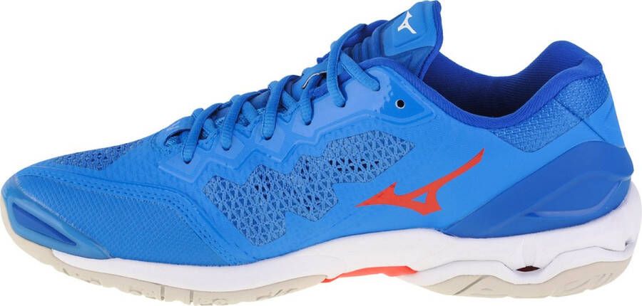 Mizuno Wave Stealth V Sportschoenen Volleybal Indoor blauw wit