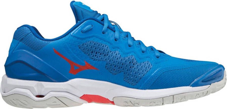 Mizuno Wave Stealth V Sportschoenen Volleybal Indoor blauw wit