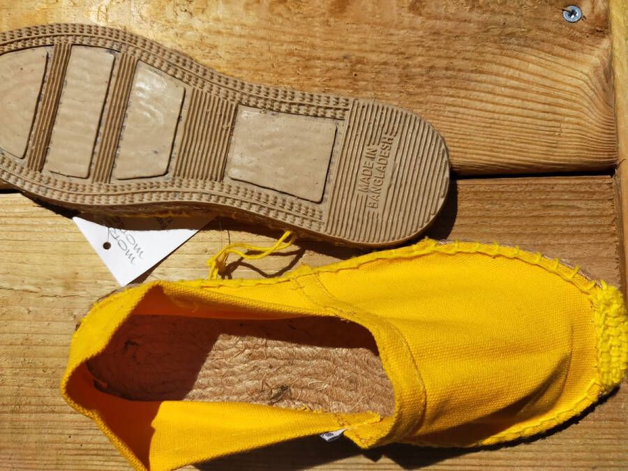 Mora Espadrille junior kleur geel zomer schoen zomerschoen junior jongen meisje kinderschoen