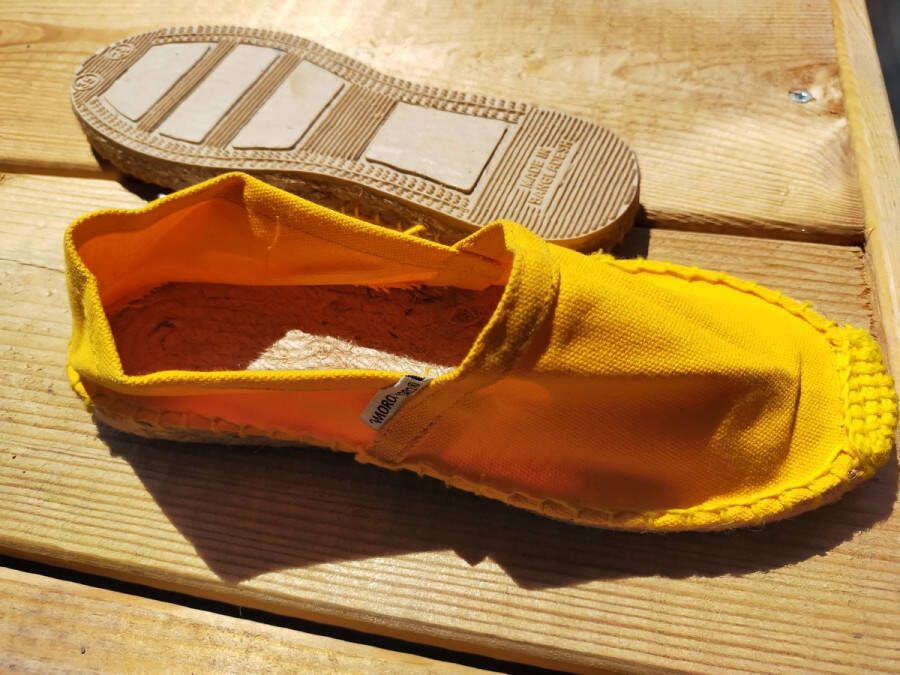 Mora Espadrille junior kleur geel zomer schoen zomerschoen junior jongen meisje kinderschoen