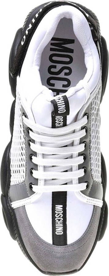 Moschino Teddy Sneaker in wit zwart en grijs White Dames - Foto 2