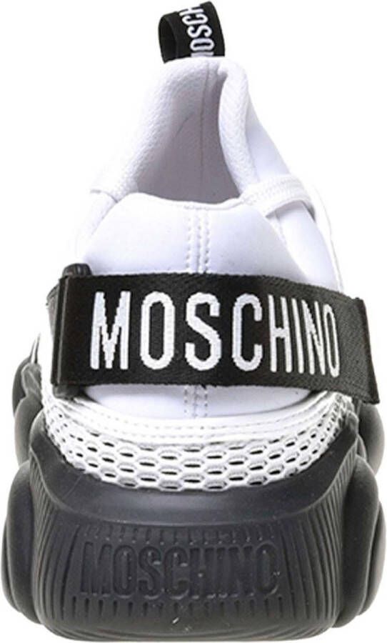 Moschino Teddy Sneaker in wit zwart en grijs White Dames - Foto 3