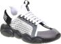 Moschino Teddy Sneaker in wit zwart en grijs White Dames - Thumbnail 4