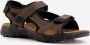 Mountain Peak leren heren sandalen bruin - Thumbnail 4