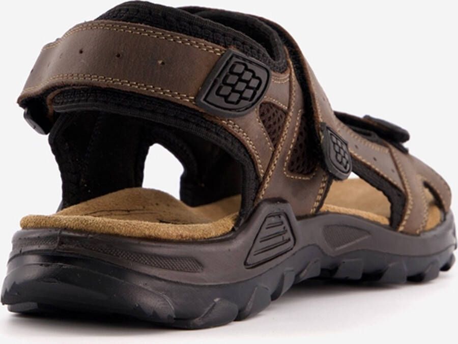 Mountain Peak leren heren sandalen bruin