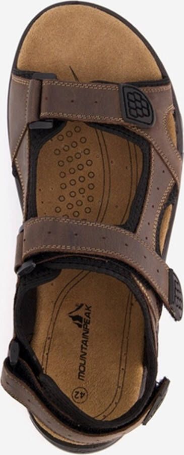 Mountain Peak leren heren sandalen bruin