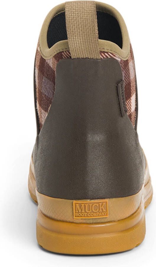 Muck Boots Muck Boot Muck Originals Pull On Ankle Brown Plaid Dames - Foto 2