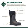 Muck Boots Muck Boot Arctic Outpost Mid Black Outdoorlaarzen - Thumbnail 14