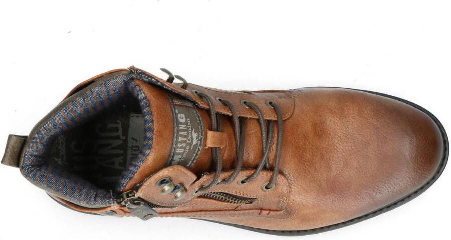 Mustang Shoes Hoge veterschoenen met een ritssluiting - Foto 11