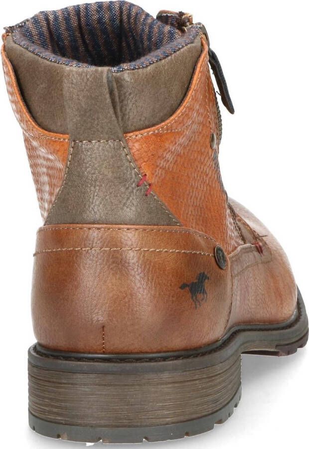 Mustang Shoes Hoge veterschoenen met een ritssluiting - Foto 10