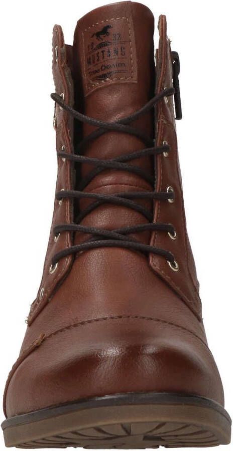 Mustang dames veterboot Cognac