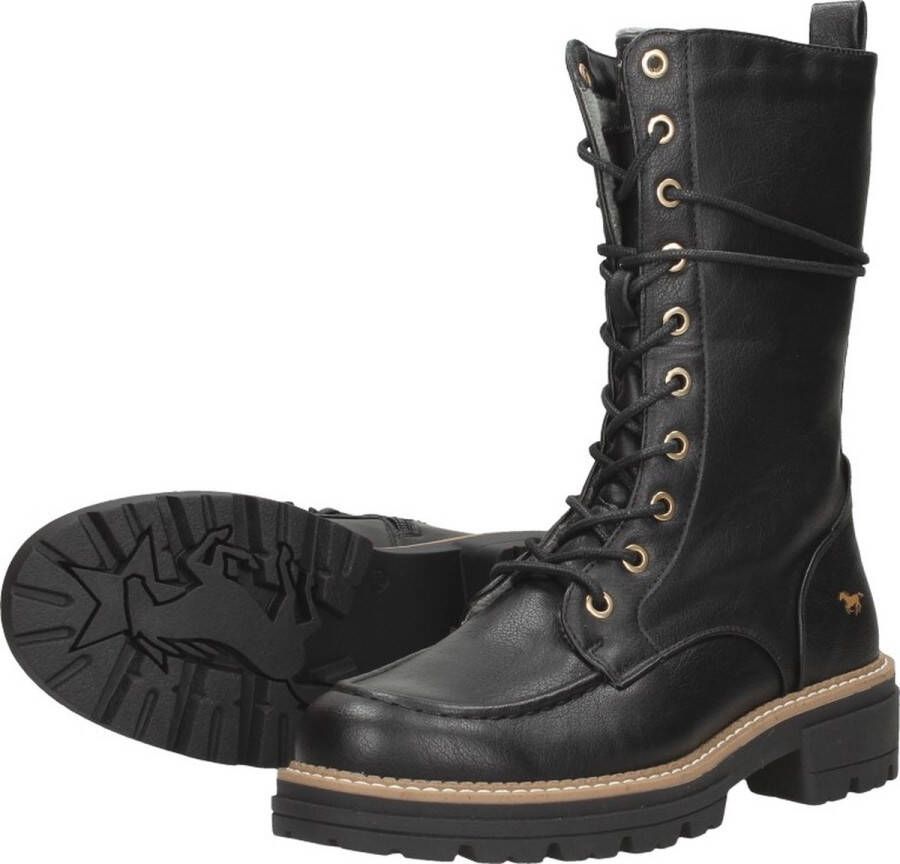 Mustang dames veterboot Zwart