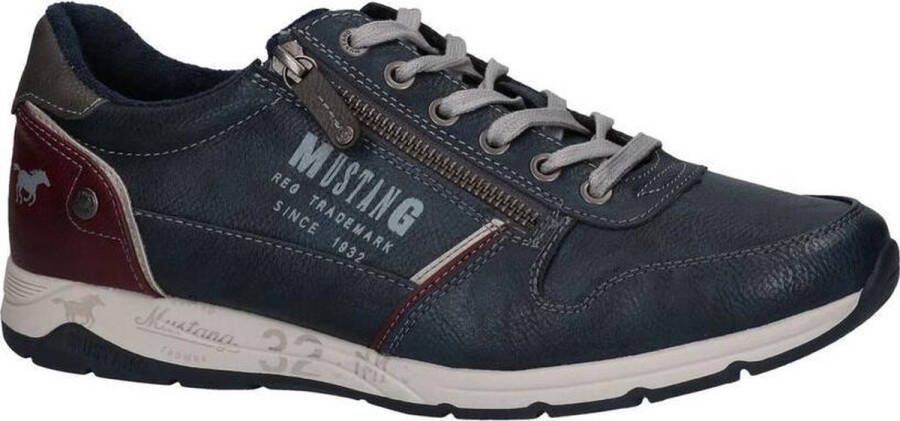 Mustang Donkerblauwe Rits Veterschoenen Heren