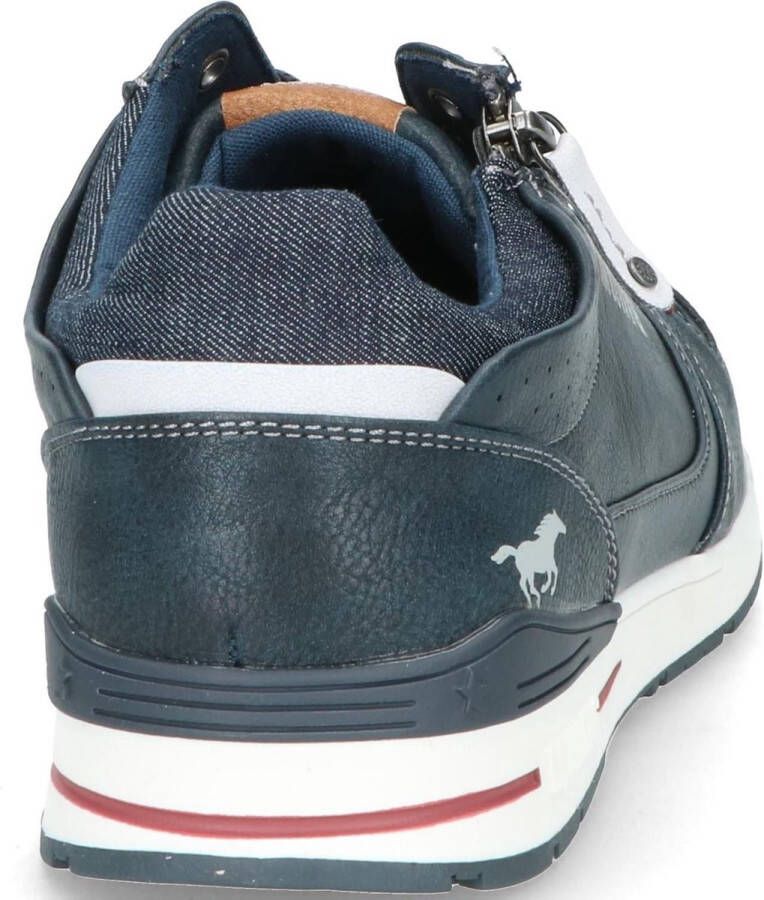 Mustang Heren sneakers Laag blauw