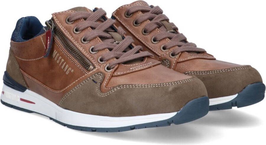 Mustang Heren sneakers Laag cognac