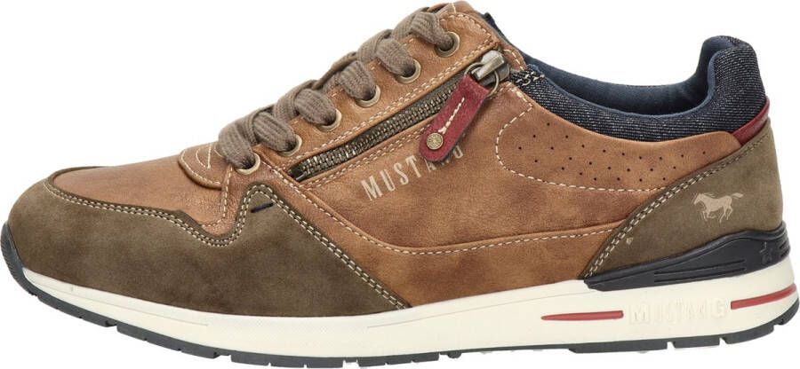 Mustang Heren sneakers Laag cognac