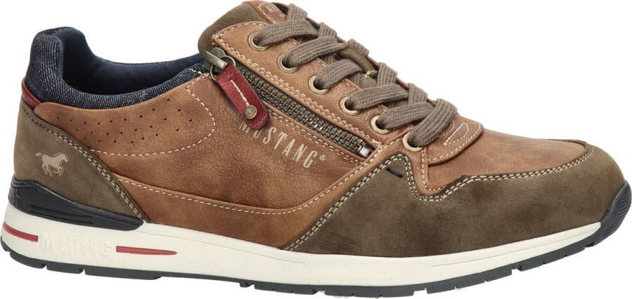 Mustang Heren sneakers Laag cognac