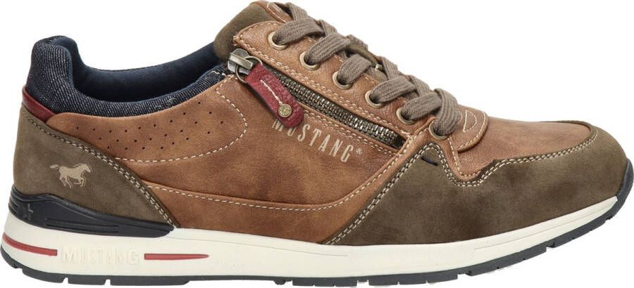 Mustang Heren sneakers Laag cognac