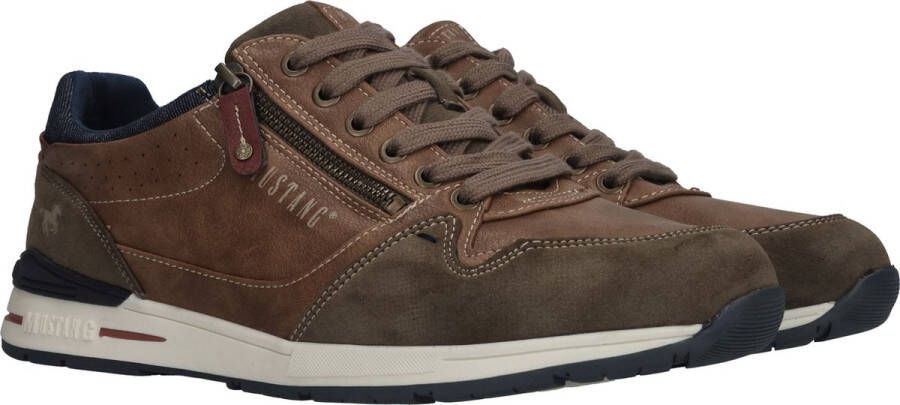 Mustang Heren sneakers Laag cognac