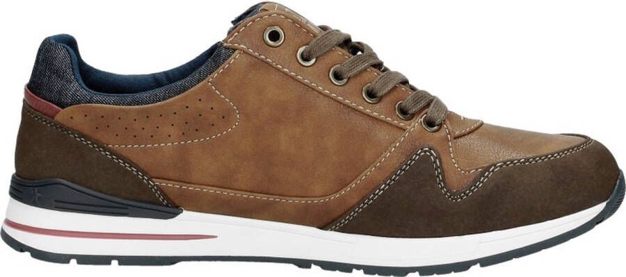 Mustang Heren sneakers Laag cognac