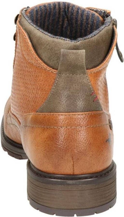 Mustang Heren veterschoenen Hoog cognac