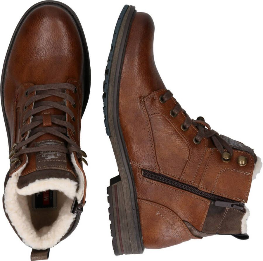 Mustang Heren veterschoenen Hoog Cognac