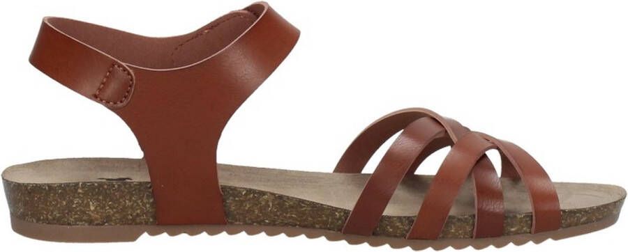 Mustang Sandalen Plat Sandalen Plat cognac