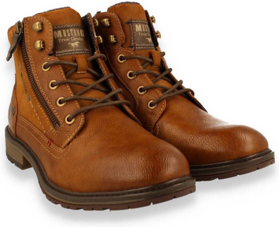 Mustang Veterboots cognac Synthetisch