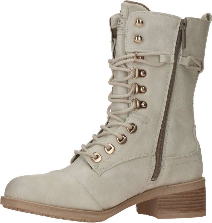 Mustang veterboots dames Ecru