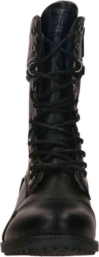 Mustang veterboots dames Zwart