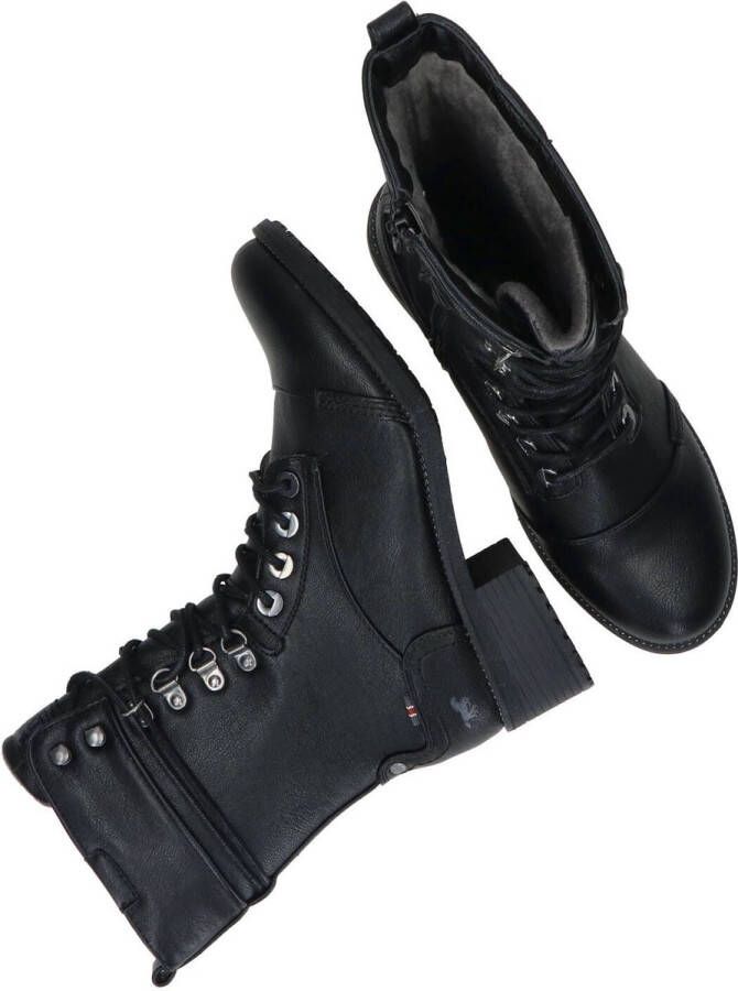 Mustang veterboots dames Zwart