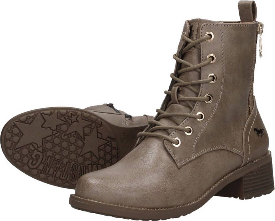 Mustang Veterschoenen Hoog Veterschoenen Hoog taupe